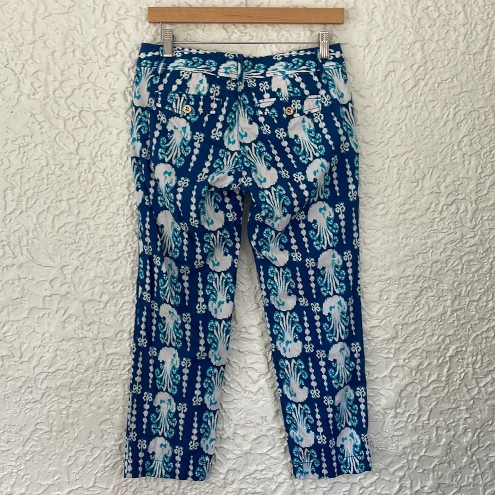Lilly Pulitzer Cocoanut Walk Crop Pants Size 2 - Picture 5 of 10